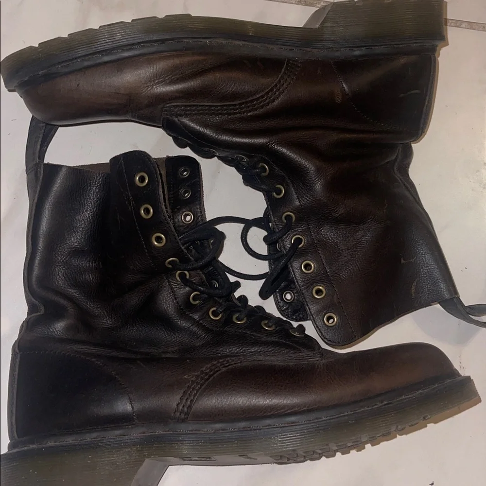 Dr Martens leather boots, size 14